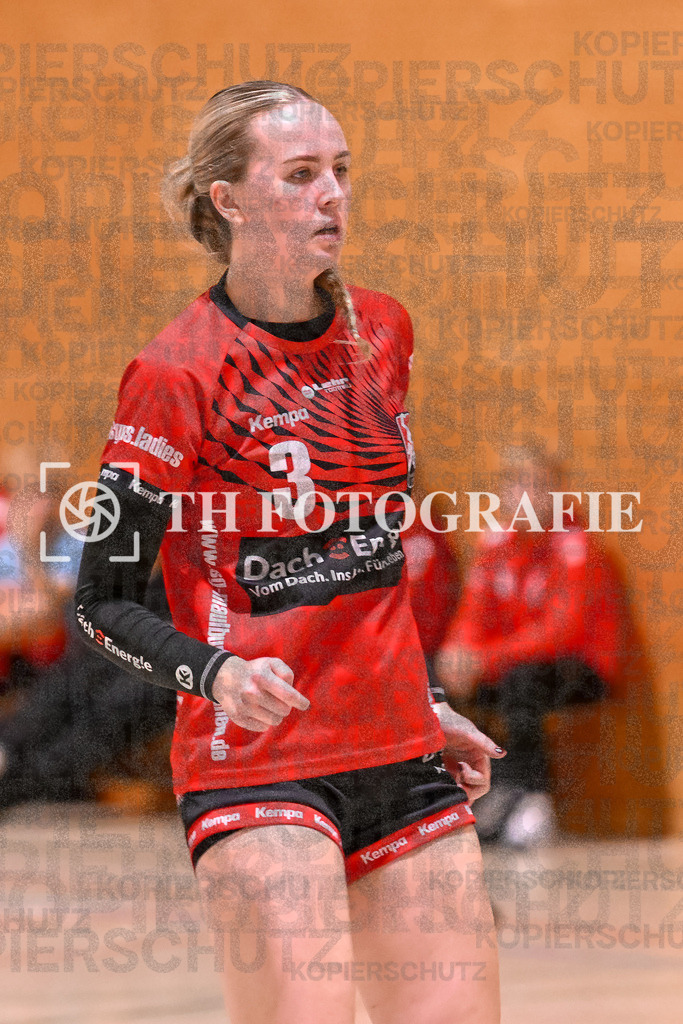 GER, SG Maulburg/Steinen - HSG Dreiland, Frauen-Handball, Oberliga Suedbaden, 3. Spieltag, Saison 2024/2025, 12.10.2024 | Leonie Kiefer (SG Maulburg/Steinen, #03)GER, SG Maulburg/Steinen - HSG Dreiland, Frauen-Handball, Oberliga Suedbaden, 3. Spieltag, Saison 2024/2025, 12.10.2024Foto: TH Fotografie/Thomas Hess