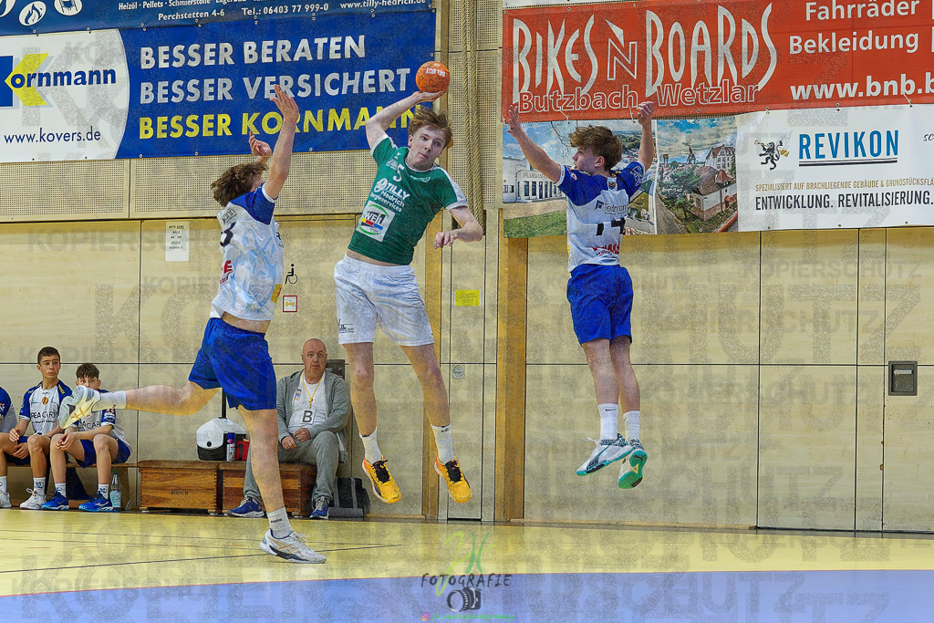 mJC-Regionalliga, Halbfinale Hessenmeisterschaft; HSG Dutenhofen/Münchholzhausen - TSV Pfungstadt | mJC-Regionalliga, Halbfinale Hessenmeisterschaft; HSG Dutenhofen/Münchholzhausen - TSV Pfungstadt am 15.03.2025 in Münchholzhausen (Sporthalle Münchholzhausen)Photo © 2025 - Jörg Heinrich - Realisiert mit Pictrs.com