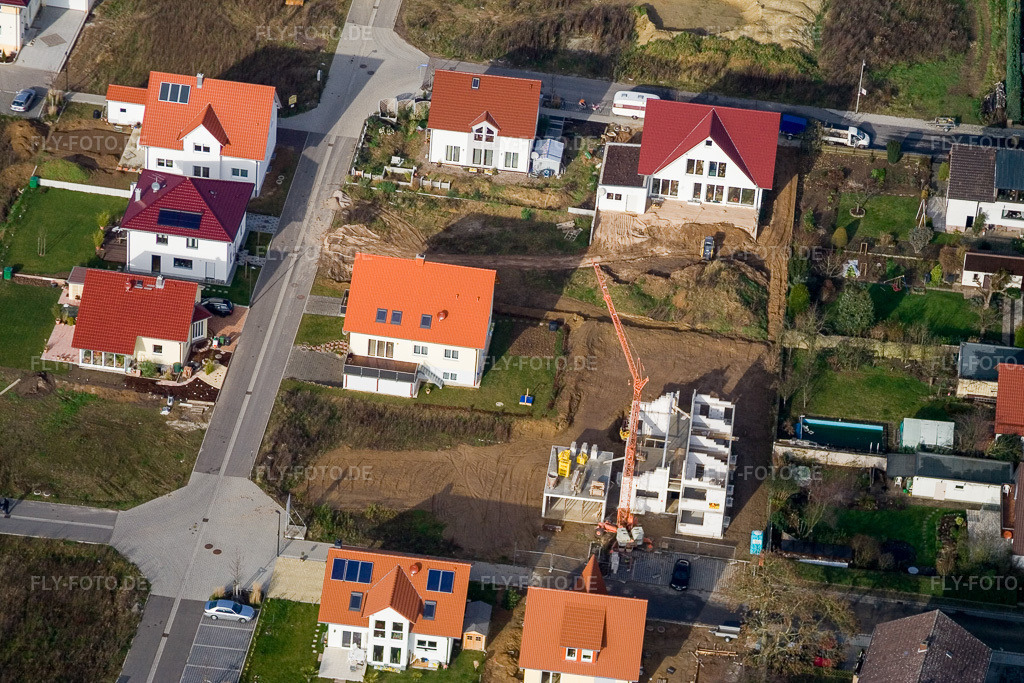 Luftbild: Am Höhenweg in Kandel im Bundesland Rheinland-Pfalz in Deutschland. Foto: IMG_14755.jpg vom 26.11.2008 durch Werner Riehm/FLY-FOTO.de