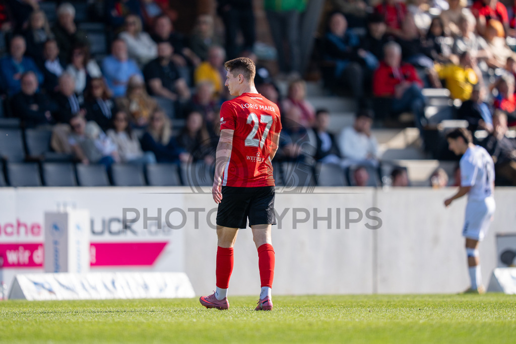 SG Sonnenhof Großaspach vs. KSV Hessen Kassel, Fussball, Regionalliga Südwest, 23. Spieltag, Saison 2025/2026, 07.03.2026 | Loris Maier (SG Sonnenhof Großaspach, #27),SG Sonnenhof Großaspach vs. KSV Hessen Kassel, Fussball, Regionalliga Südwest, 23. Spieltag, Saison 2025/2026, 07.03.2026Foto: photosbyphips/Philip Ziegler