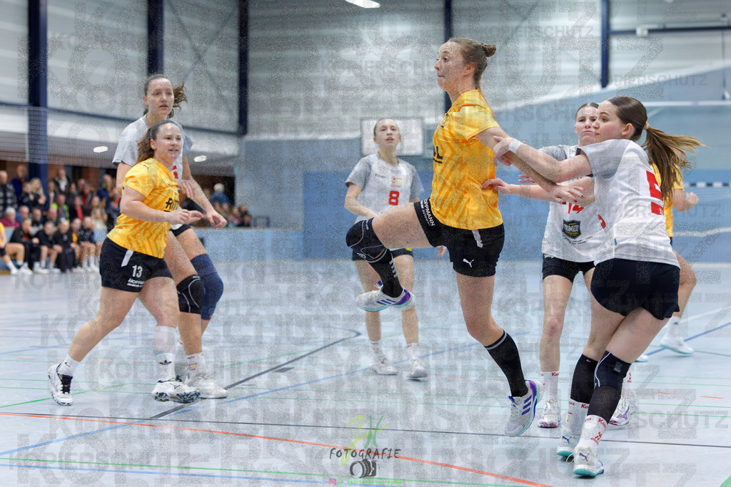 Frauen Oberliga Mitte (HHV); HSG Eibelshausen/Ewersbach - HSG Wettenberg II | Frauen Oberliga Mitte (HHV); HSG Eibelshausen/Ewersbach - HSG Wettenberg II am 13.12.2025 in Steinbrücken (Sporthalle am Hammerweiher)Photo © 2025 - Jörg Heinrich - Realisiert mit Pictrs.com