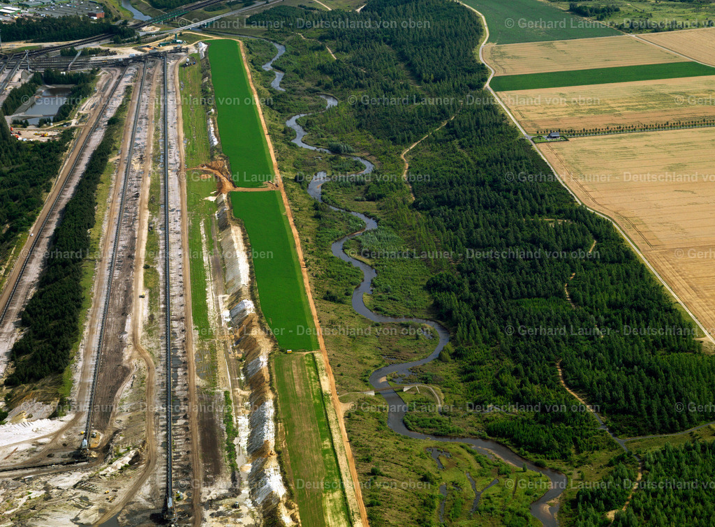 2707028 | Tagebau bei Inden, Mäander der Inde