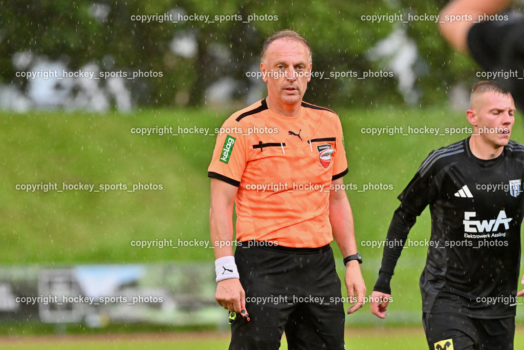 SV Rapid Lienz vs. URC Thal Assling | Christian Johann Steiner Referee, SV Rapid Lienz vs. URC Thal Assling, SV Rapid Lienz vs. URC Thal Assling am 08.06.2024 in Lienz (Dolomiten Satadion), Austria, (Photo by Bernd Stefan)