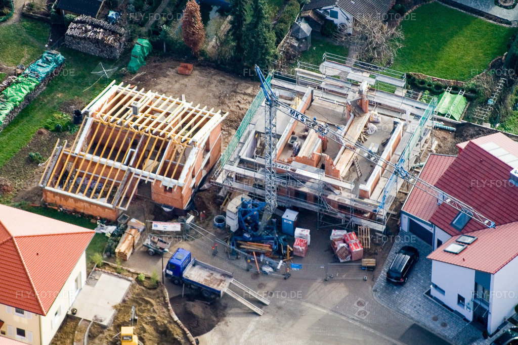 Luftbild: Am Höhenweg in Kandel im Bundesland Rheinland-Pfalz in Deutschland. Foto: IMG_14733.jpg vom 26.11.2008 durch Werner Riehm/FLY-FOTO.de