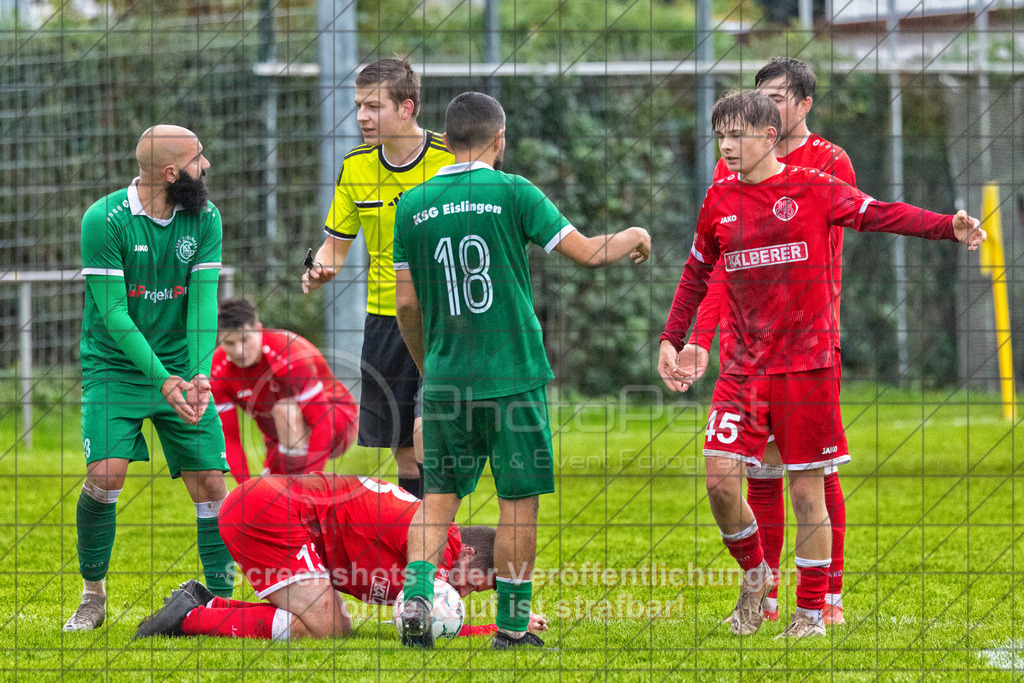 20261011_154207_0221-Bearbeitet_(c)_by_PhotoPeet | #,KSG Eislingen (grün) vs. 1.FC Donzdorf (rot), Fußball, Bezirksliga - Bezirk Neckar/Fils, 07. Spieltag, Saison 2026/2027, Rasensportplatz, Albstraße 69, 73054 Eislingen, 11.10.2026 - 15:00 Uhr,Foto: PhotoPeet / Sport- &amp; Eventfotografie / Peter Harich