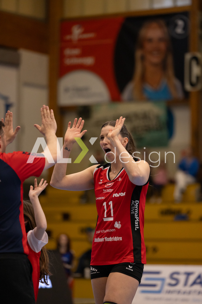 Volleyball I Frauen I Saison 2025-2026 I Volleyball NLA | Women I 1/2 Finals I  VC Kanti Schaffhausen - Sm'Aesch Pfeffingen I 07.03.2026 | 11 Kateřina Holásková (CZ) (VC Kanti Schaffhausen) – Mitte - Realisiert mit Pictrs.com