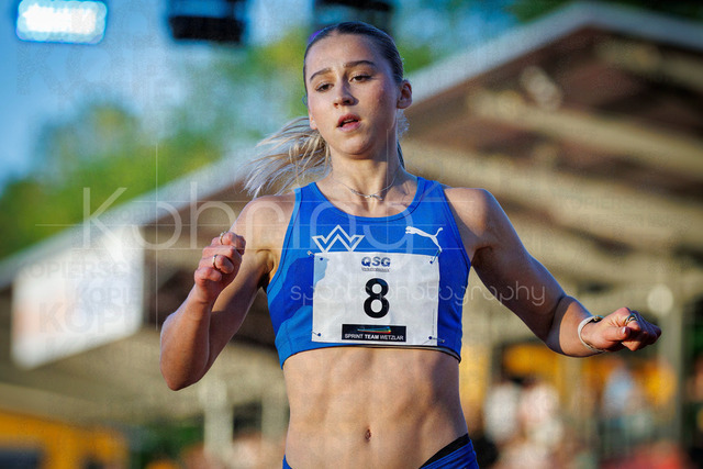 PUMA Fast Arms, Fast Legs; Wetzlar, 10.07.2026 | WETZLAR, GERMANY - JULY 10, 2026 : Jolina Ernst (TV Wattenscheid 01) competing in the 100m during the athletics meeting PUMA Fast Arms, Fast Legs at Stadion Wetzlar on July 10, 2026 in Wetzlar, Germany.