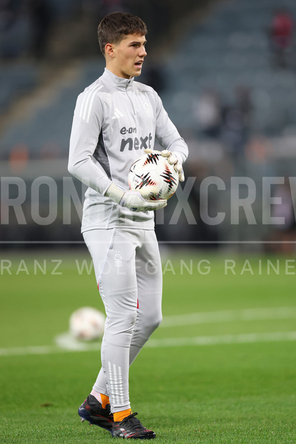 UEFA Europa League 2025/26: SK Sturm Graz vs SK Brann | Graz, Austria, 29.JAN.26 - SOCCER - UEFA Europa League, SK Sturm Graz vs SK Brann Bergen. The image shows Angus Gunn (Nottingham).