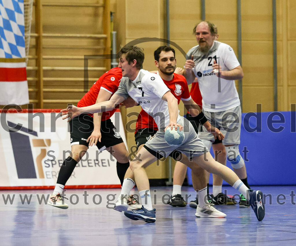 2023-04-01_023_SV_Anzing_gegen_TuS_Prien | Anzing, Deutschland, 01.04.2023:
Handball, Bezirksliga 2022 / 2023, 12. Spieltag, SV Anzing gegen TuS Prien, Endergebnis: 

Foto: Christian Riedel / fotografie-riedel.net