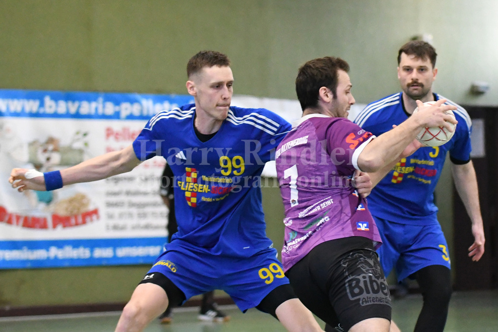 SSG Metten : SpVgg Altenerding | in der Abwehr hatte sie alles im Griff Patrick Sigl (SSG Metten #99) und Jan Matousik (SSG Metten #3)  - Realisiert mit Pictrs.com