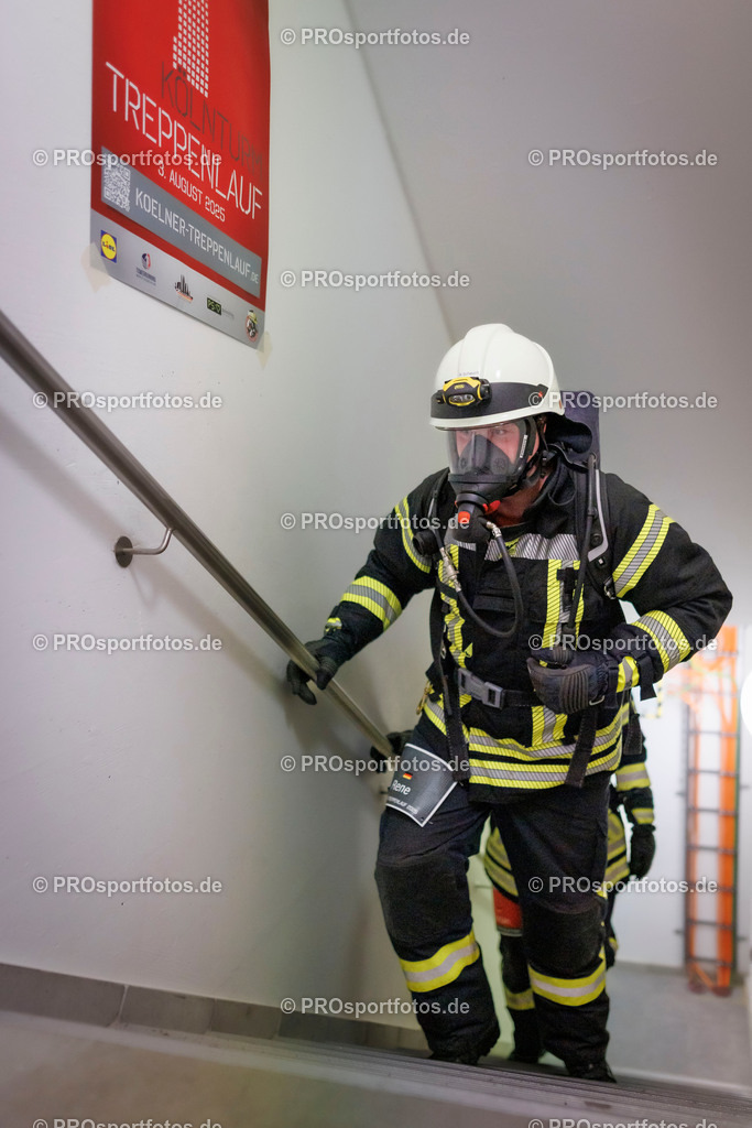 KölnTurm Treppenlauf; Köln, 03.08.2025 | Impressionen vom KölnTurm Treppenlauf am 03.08.2025 in Köln (Nordrhein-Westfalen). 