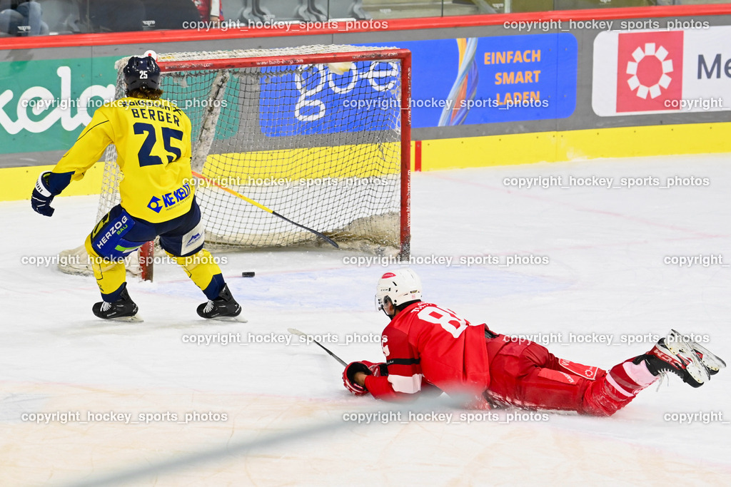 EK Zeller Eisbären vs. EC KAC Future Team 5.11.2022 | #25 Berger Hubert Emptynet  EK Zeller Eisbären, #86 Tialler Christoph