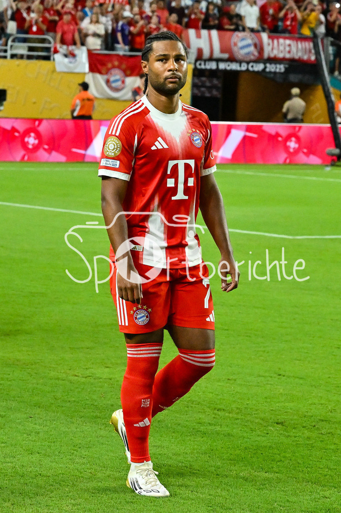 FC Bayern München - Boca Juniors | Im Bild Serge GNABRY (FC Bayern Muenchen 7) /  Einzelfoto / Freisteller / FIFA Club World Cup: FC Bayern Muenchen - Boca Juniors, Hard Rock Stadium am 20.06.2025 / NOT FOR SALE IN USA