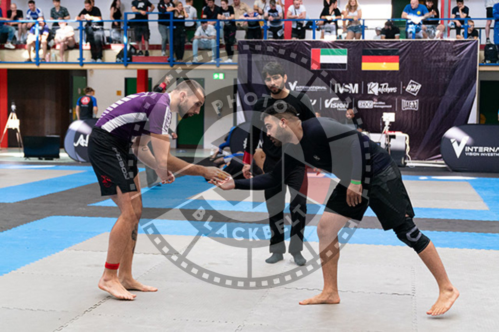 20230826PBB56712 | Fighters compete during the AJP INTLPRO BJJ and grappling competition in Hamburg, Germany, on August 26 2023.