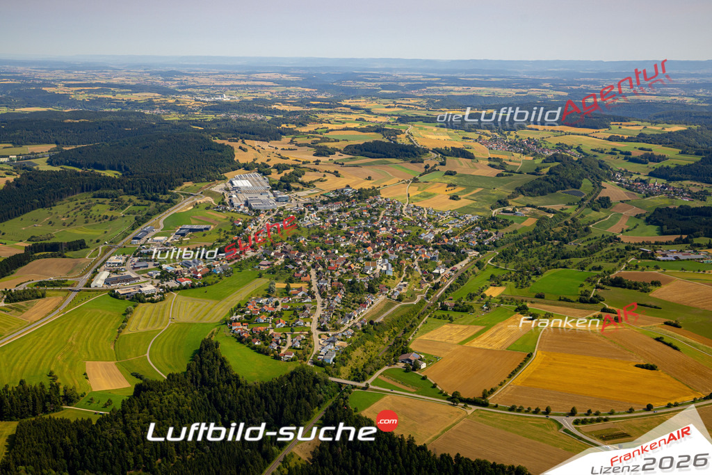Das Luftbild zeigt :  Schopfloch - Die Luftaufnahme wurde 2024 vom UL-Flugzeug aus erstellt ( keine Drohne ) - Hochauflösende Luftaufnahme - Für grossformatige Ausdrucke geeignet. Die Geschenkidee !Mit Lizenz und Bildrechte bestellbar