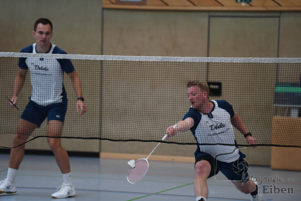 Badminton TV Metjendorf | Herren Doppel, Frank Juchim und Tim Struckenschneider; Badminton TV Metjendorf am 26.10.2025 in Metjendorf (Sporthalle Auf dem Kamp); Photo: Philip Eiben 2025 - Realisiert mit Pictrs.com