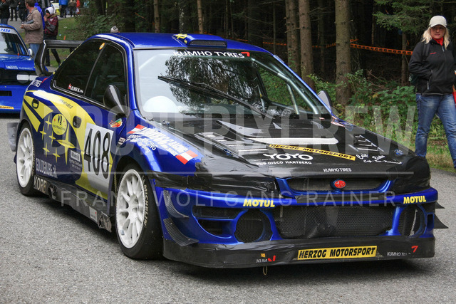 International Hill Climb Esthofen – St. Agatha 2008    | Race car action at the International Hill Climb Esthofen – St. Agatha, held on September 20–21, 2008, in Upper Austria. The image shows JELINEK Michael (Subaru), 408.     