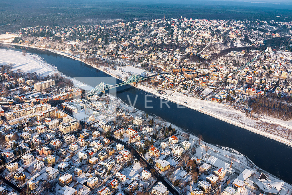 Blaues-Wunder-Elbe-Winter-_0J90201 | Winterliche Stimmung am Blauen Wunder - Realisiert mit Pictrs.com