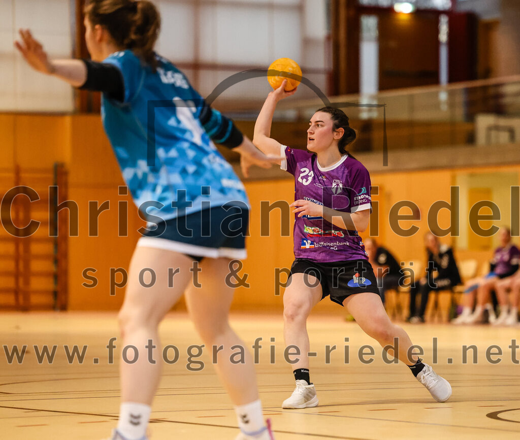 2024-03-09_088_SpVgg_Altenerding_gegen_Eintracht_Dachau-Karlsfeld | Erding, Deutschland, 09.03.2024:
Handball, Bezirksoberliga Frauen Altbayern 2023 / 2024, 17. Spieltag, SpVgg Altenerding gegen Eintracht Dachau-Karlsfeld, Endergebnis: 26:25

Katharina Künstner (SpVgg Altenerding, #23)

Foto: Christian Riedel / fotografie-riedel.net
