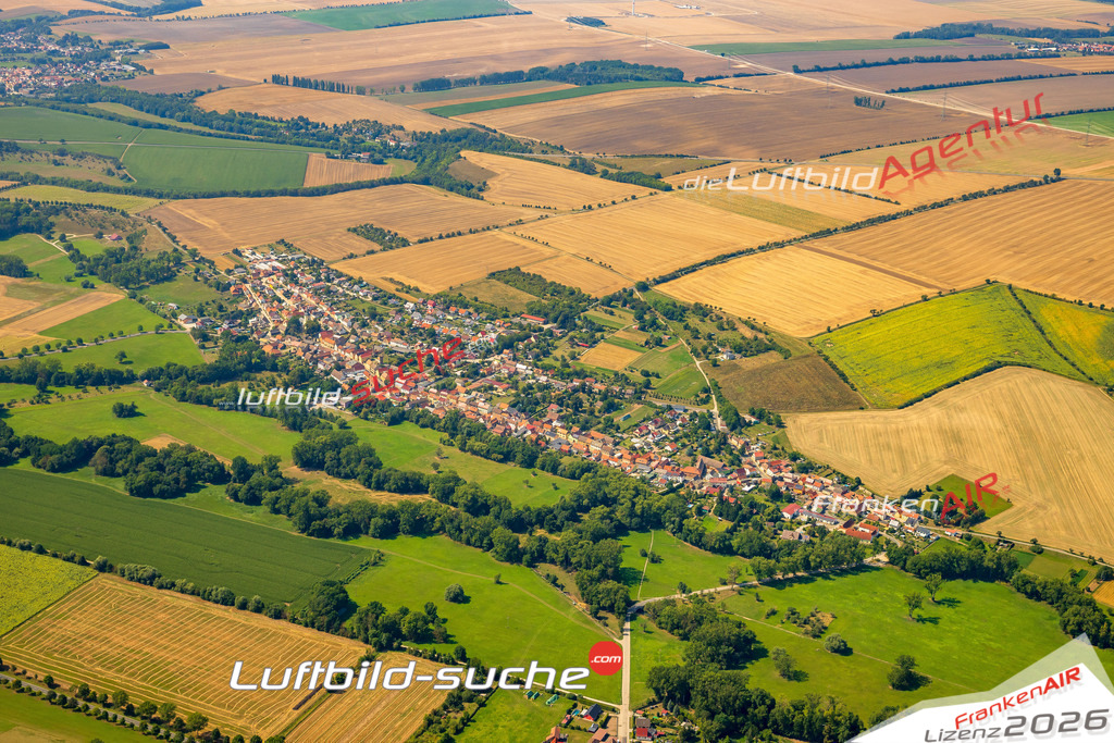 Luftaufnahme Wickerstedt Bad Sulza - Die Luftaufnahme wurde 2025 vom UL-Flugzeug heraus erstellt ( ohne Drohne ) - Hochauflösende Luftaufnahme - für professionelle Ausdrucke geeignet. Die Geschenkidee !Mit Lizenz und Bildrechte bestellbar