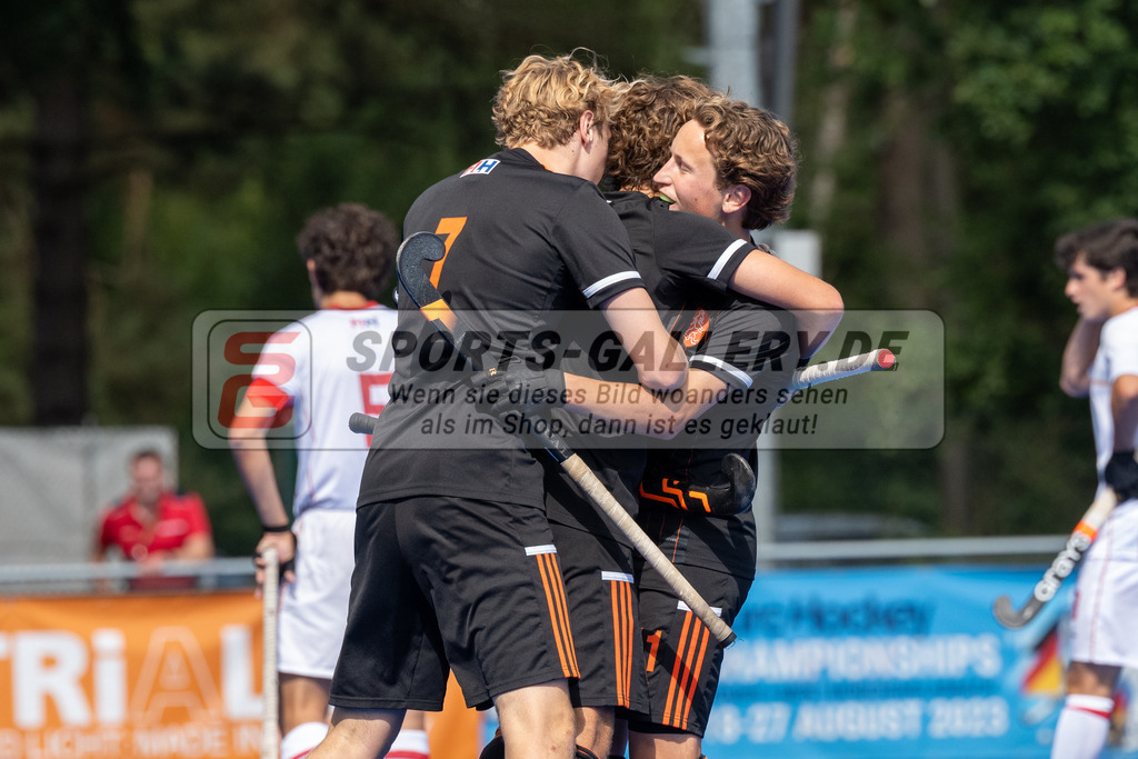 SFE_20230716_0160 | EuroHockey EM U18 Boys 3th 4th Netherlands vs Spain am 16.07.2023 in Krefeld (Gerd-Wellen-Hockeyanlage), Photo: Stephan Fehrmann 2023 (Sports-Gallery)