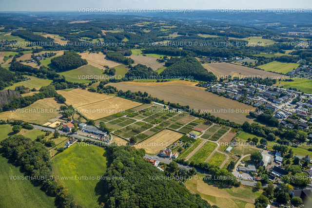 Sprockhoevel220808194 | Luftbild, Baumschule mit Baumparzellen Wittener Straße, Hiddinghausen, Sprockhövel, Ruhrgebiet, Nordrhein-Westfalen, Deutschland