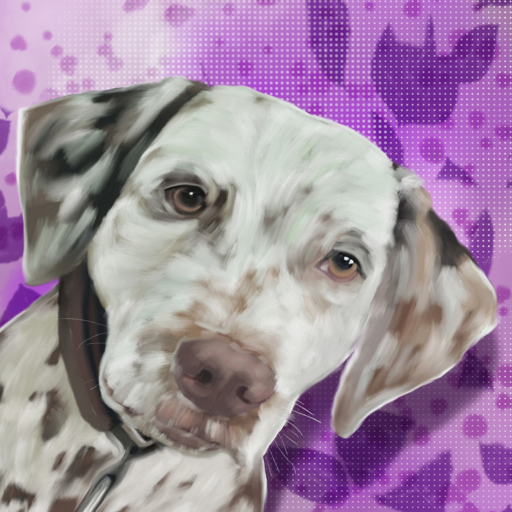 Fritzi | Illustrationen, digitalpainting, animals, dogs, hunde, art, Kunst, Illustrationsart, Bielefeld, Germany - Realisiert mit Pictrs.com