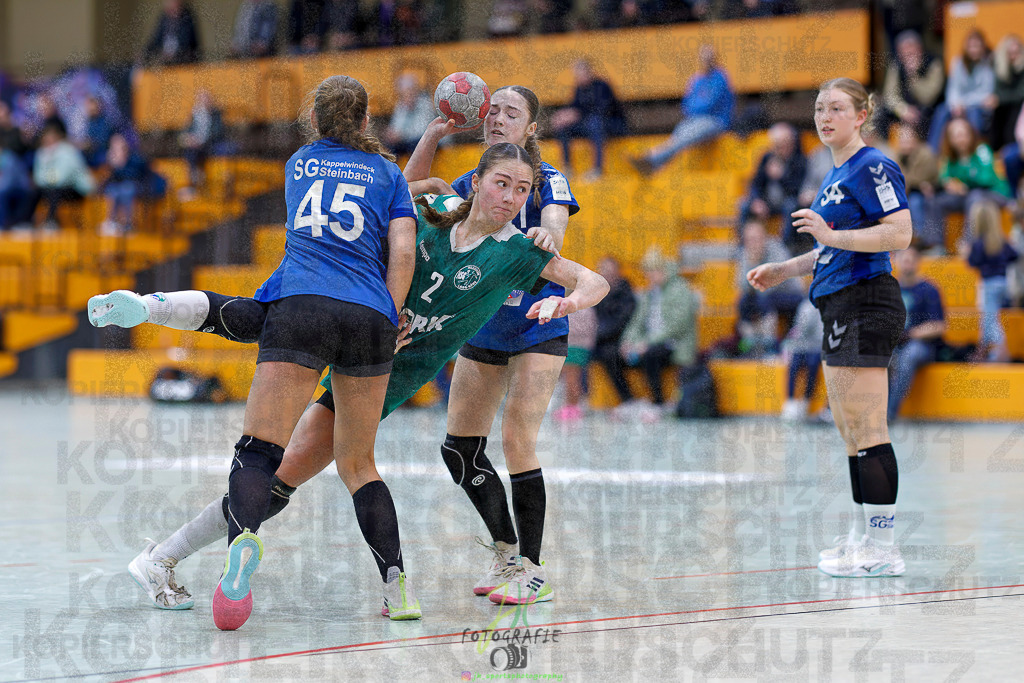 Jugenbundesliga wJB; HSG Kleenheim/Langgöns - SG Kappelwindeck/Steinbach | Jugenbundesliga wJB; HSG Kleenheim/Langgöns - SG Kappelwindeck/Steinbach am 23.11.2025 in Oberkleen (Weidig-Halle)Photo © 2025 - Jörg Heinrich - Realisiert mit Pictrs.com