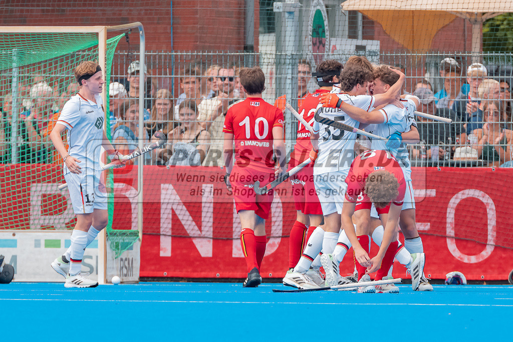 HK_20230716_102904 | Euro Hockey MU18 Boys Finale Belgium vs Germany Championship Girls &amp; Boys am 16.7.2023 CHTC , Krefeld ,