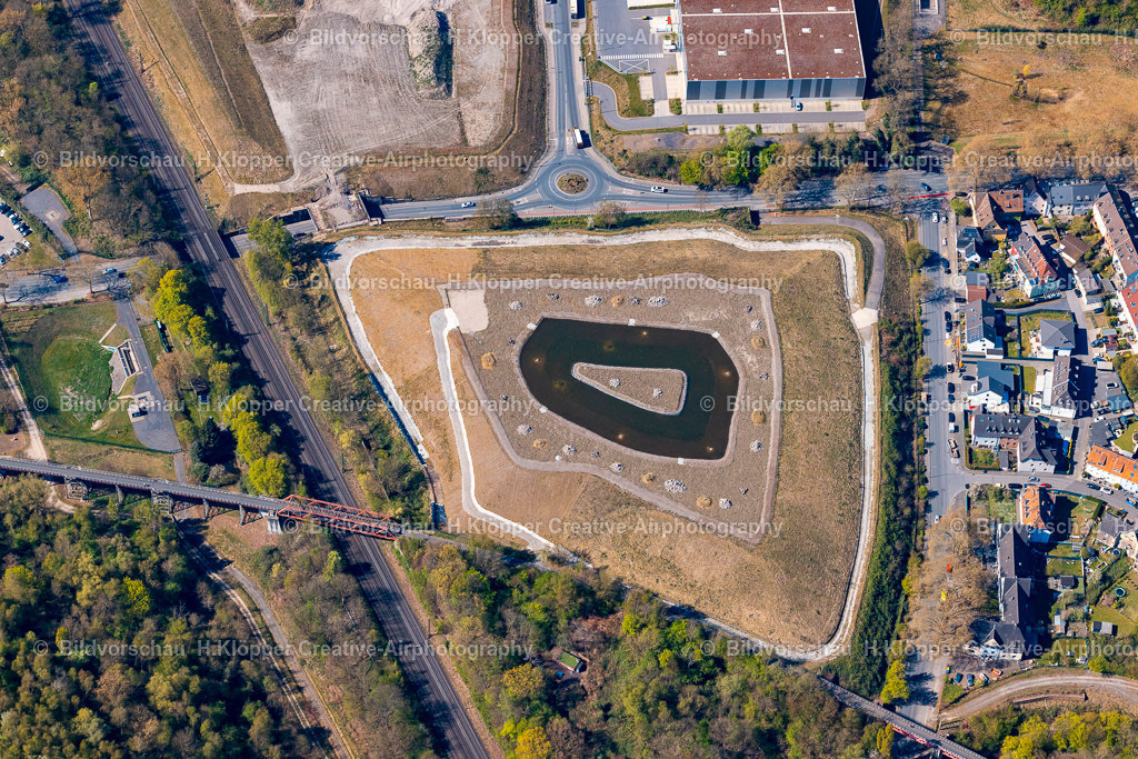 Luftbilder Gelsenkirchen-0235 | Luftbildfotografie Teich an der Ostpreußenstraße - Realisiert mit Pictrs.com