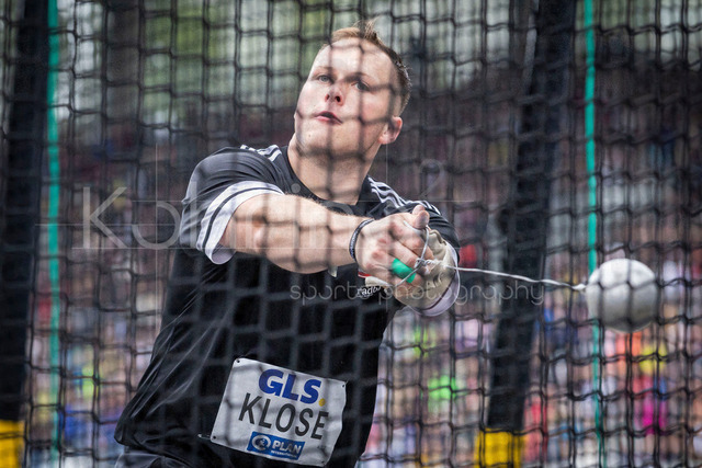 Deutsche Leichtathletik-Meisterschaften; Bochum-Wattenscheid, 26.07.2026 | Deutscher Meister im Diskuswurf: Sören Klose (Eintracht Frankfurt e.V.); Deutsche Leichtathletik-Meisterschaften am 26.07.2026 im Lorheide-Stadion, Bochum-Wattenscheid (Nordrhein-Westfalen).