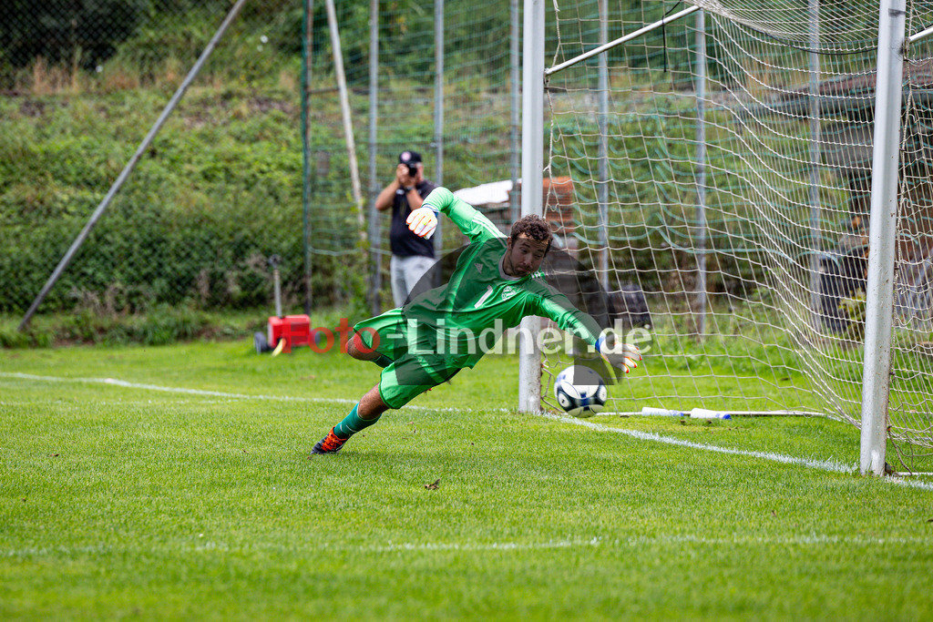 SV Unterhausen gegen SV Polling II  | Fußball A-Klasse Herren Oberbayern Zugspitze Gruppe 5 6. Spieltag, SV Unterhausen gegen SV Polling II , 20240908,Fabian Faltermeier (SV Polling II 1 Goali) in Aktion,2024-09-08 in Unterhausen (Sportplatz Unterhausen), Fabian Faltermeier (SV Polling II 1 Goali)Copyright: WolfgangxLindner www.foto-lindner.de / shop.foto-lindner.de