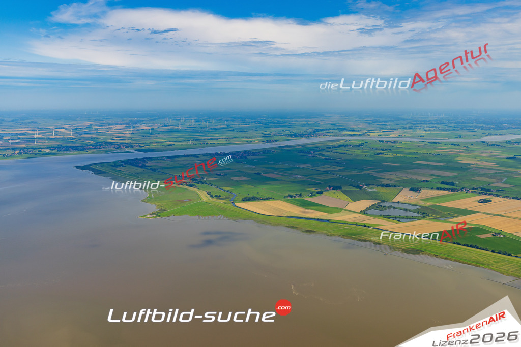 Klassische Luftaufnahme ohne Drohne zeigt:Dyksterhusen bei Jemgum - Die Luftbildaufnahme wurde 2025 vom UL-Flugzeug heraus erstellt ( keine Drohnenaufnahme ) - Hochauflösende Luftaufnahme -Nicht vergleichbar mit Google Maps oder Satelittenbilder- Die Geschenkidee !Mit Lizenz und Bildrechte bestellbar