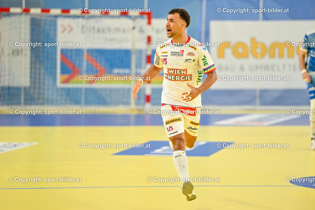 AUT, HLA, HC Linz AG vs Fivers WAT Margareten | 21.05.2024, Sporthauptschule Linz-Kleinmuenchen, AUT, HLA, HC Linz AG vs Fivers WAT Margareten, im Bild Eric Damboeck (WAT Fivers)


// HLA, Handball Liga Austria Match between HC Linz AG vs Fivers WAT Margareten in Linz, Austria on 2024/05/21