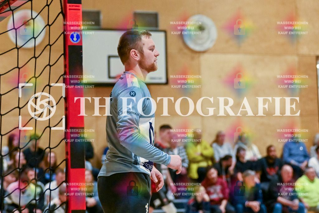 GER, SG Maulburg/Steinen - TuS Ringsheim, Handball, Landesliga Suedbaden, 22. Spieltag, Saison 2024/2025, 23.03.2025 | Rubens Freuschle (SG Maulburg/Steinen, #01)GER, SG Maulburg/Steinen - TuS Ringsheim, Handball, Landesliga Suedbaden, 22. Spieltag, Saison 2024/2025, 23.03.2025Foto: TH Fotografie/Thomas Hess