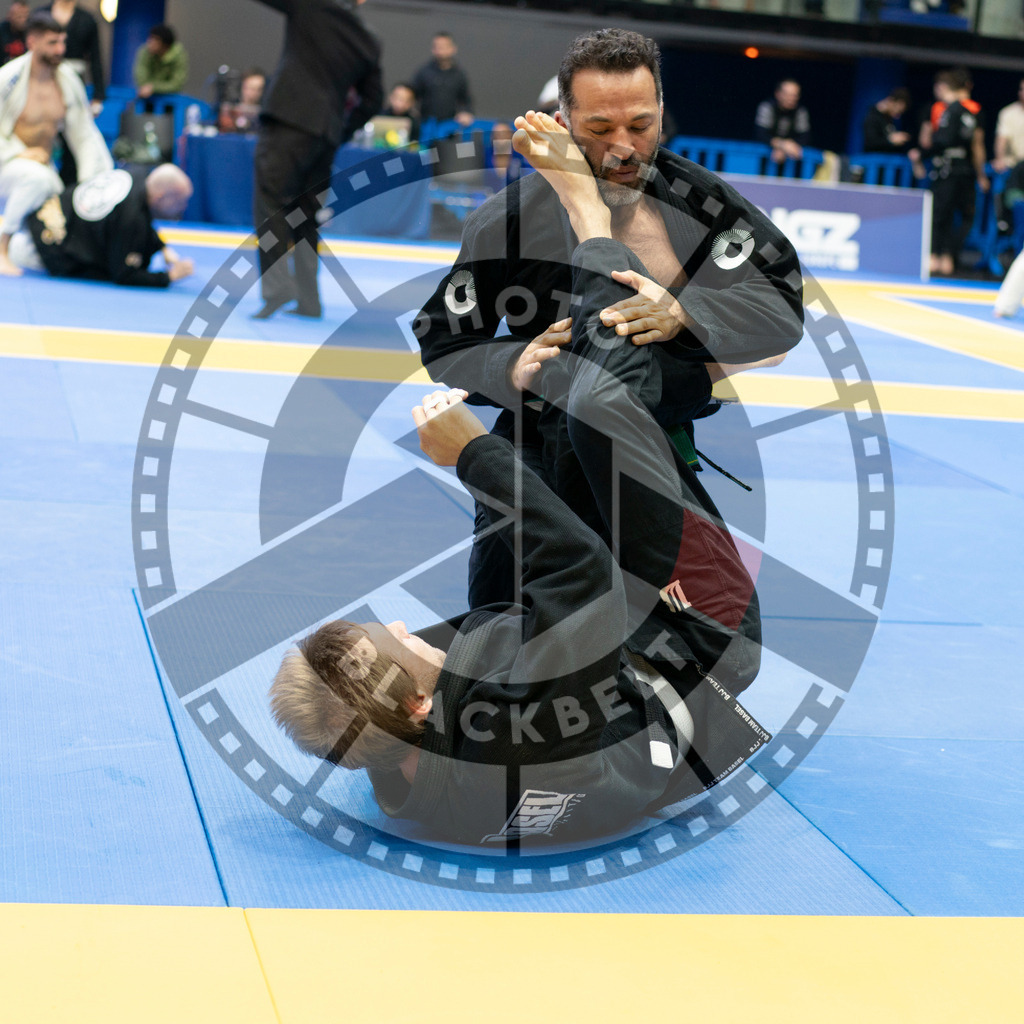 20240119PBB2849 | Fighters compete during the IBJJF European Championship in Paris, France, on January 19, 2024.
