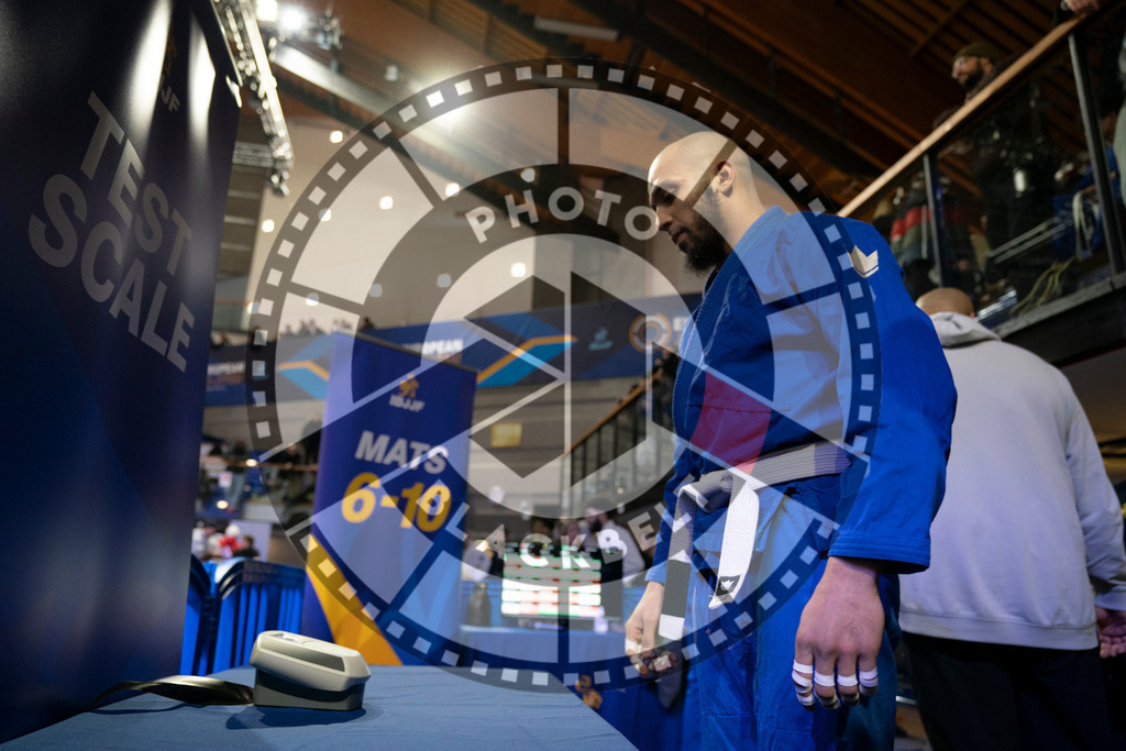 20240119PBB0469 | Fighters compete during the IBJJF European Championship in Paris, France, on January 19, 2024.