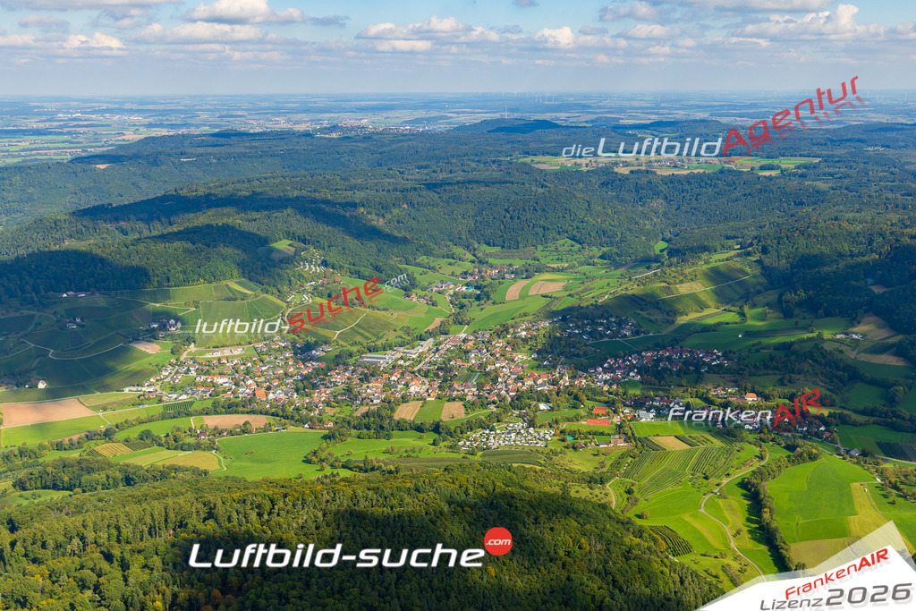 Untersteinbach Pfedelbach Bild- Das Luftbild wurde 2025 vom UL-Flugzeug heraus erstellt ( keine Drohne ) - Hochauflösende Luftaufnahme -Nicht vergleichbar mit Google Maps oder Satelittenbilder- Die Geschenkidee !Mit Lizenz und Bildrechte bestellbar