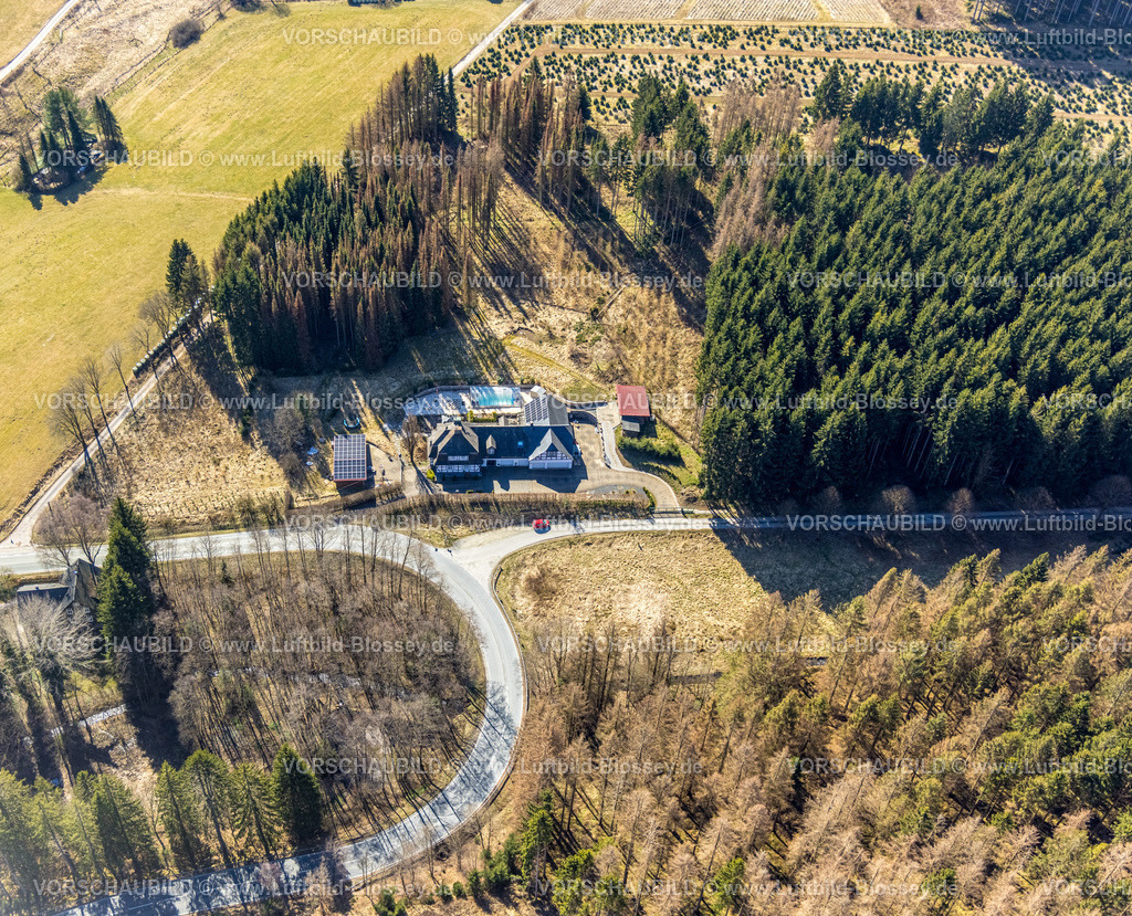 HB-Bestwig220303089 | Luftbild, Altes Forsthaus Am Roh, Landesstraße L776 in Nuttlar, Bestwig, Sauerland, Nordrhein-Westfalen, Deutschland