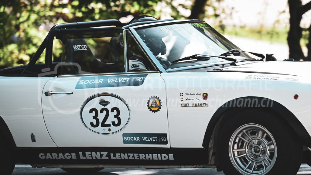 19. Arosa ClassicCar 2023 - 2. September 2023 | 19. Arosa ClassicCar 2023
Arosa, Schweiz
Lenz Andreas aus Lenzerheide mit der Startnummer 323 in einem Fiat 124 SpiderAbarth CSA, Jahrgang 1975, in der Klasse Classic Trophy.
@arosaclassiccar, @arosa.official, #arosaclassiccar, #arosa, #76curves, #classiccar
Bild: Sportfotografie Markus Aeschimann | www.markus-aeschimann.ch - Realisiert mit Pictrs.com