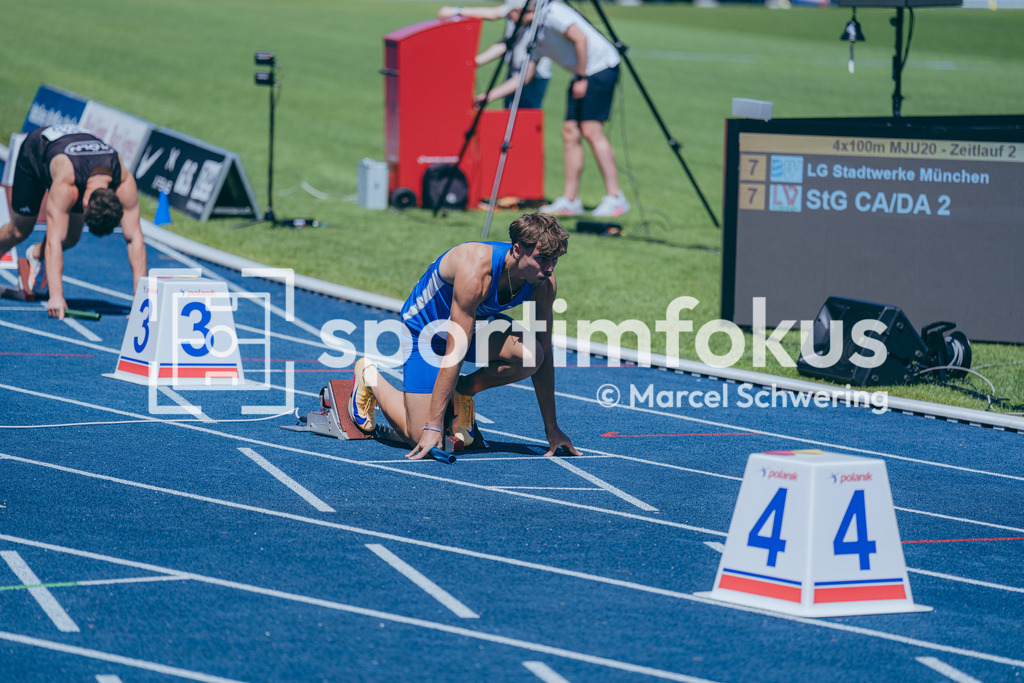 Deutsche Meisterschaften U20 / U16 2026 | Arne Döring, LAC Erdgas Chemnitz, 1235, 4x100-Meter-Staffel, Deutsche Meisterschaften der U20 &amp; U16 2026, Lohrheidestadion Bochum-Wattenscheid, 10.07.2026. Foto: Marcel Schwering / sportimfokus - Realisiert mit Pictrs.com