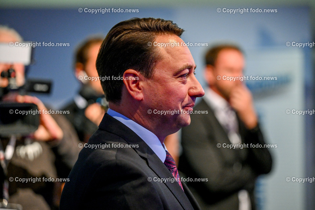 Pressewahldienst Linz zur Nationalratswahl 2024_ 29.09.2024-28 | 29.09.2024, Ursulinenhof Linz AUT, Nationalratswahl 2024, Pressewahldienst im Bild LH-Stv. Manfred Haimbuchner (FP)