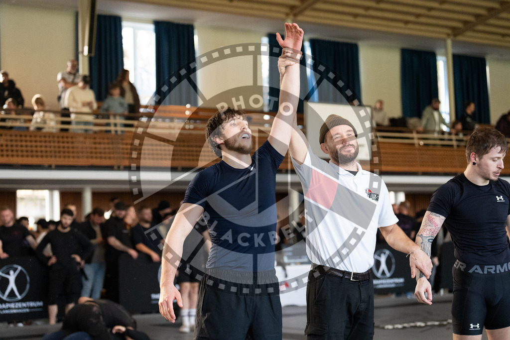 20251129PBB7102 | Fighters compete during the luta livre competition ILLCS XI winter edition on November 29, 2025 in Hannover, Germany.