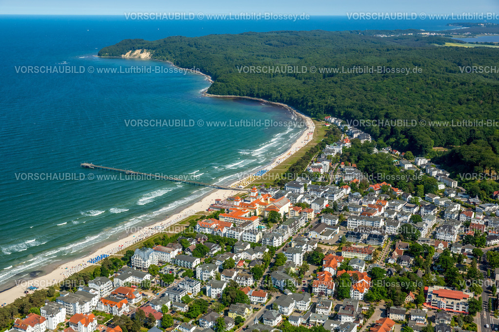 Ostsee16062286Ruegen_Ostseebad Binz | Strand, Küstenlinie, Strandkörbe,  Binz, Ostseeküste,Mecklenburg-Vorpommern, Vorpommern, Mecklenburg-Vorpommern, Deutschland