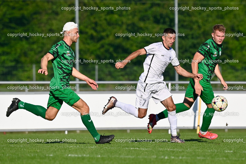 SC Landskron vs. ATUS Velden 11.8.2023 | #15 Martin Posratschnig, #7 Anel Mujkic, #4 Gregor Piskur