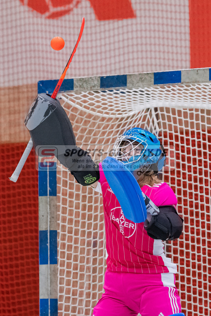 HK_20230114_102812 | 1. Bundesliga ( Halle ) Damen Crefelder HTC - RTHC Leverkusen am 14.1.2023 Crefelder HTC  ( CHTC ) Halle Glockenspitz , Krefeld , Svea Rose Torhüterin ( RTHC Leverkusen #2 )