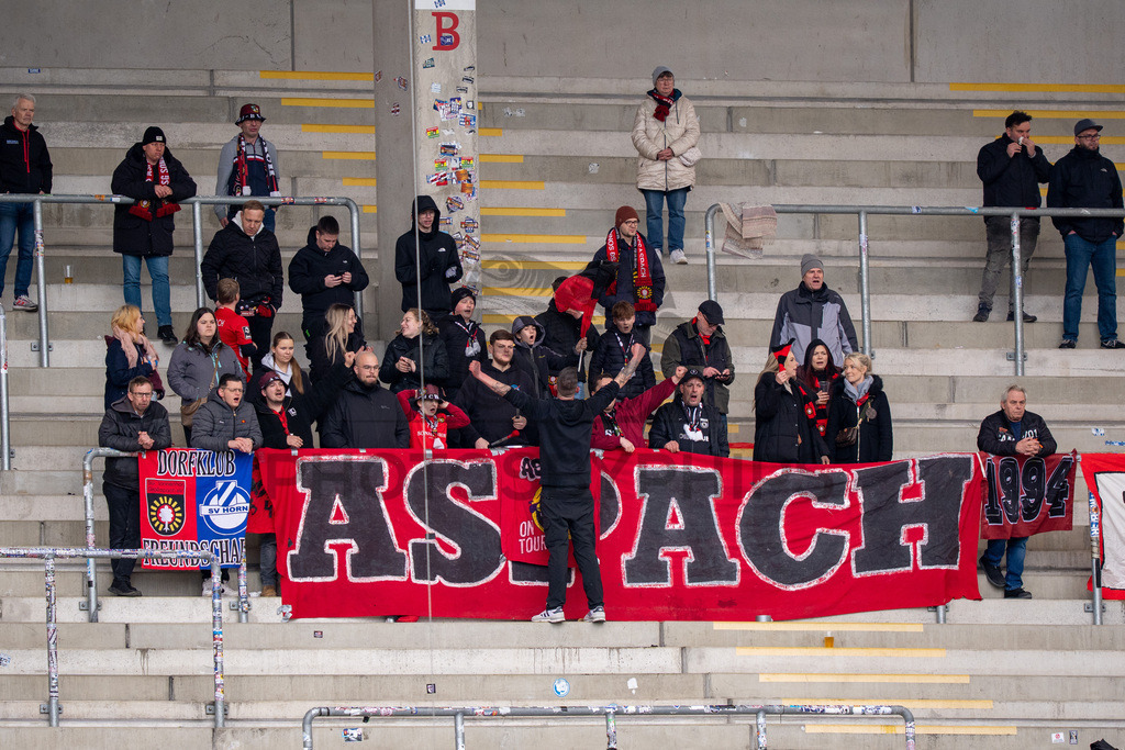 Kickers Offenbach vs. SG Sonnenhof Grossaspach, Fussball, Regionalliga Suedwest, 24. Spieltag, 14.03.2026 | Fans SG Sonnenhof Grossaspach,Kickers Offenbach vs. SG Sonnenhof Grossaspach, Fussball, Regionalliga Suedwest, 24. Spieltag, 14.03.2026Foto: photosbyphips/Philip Ziegler