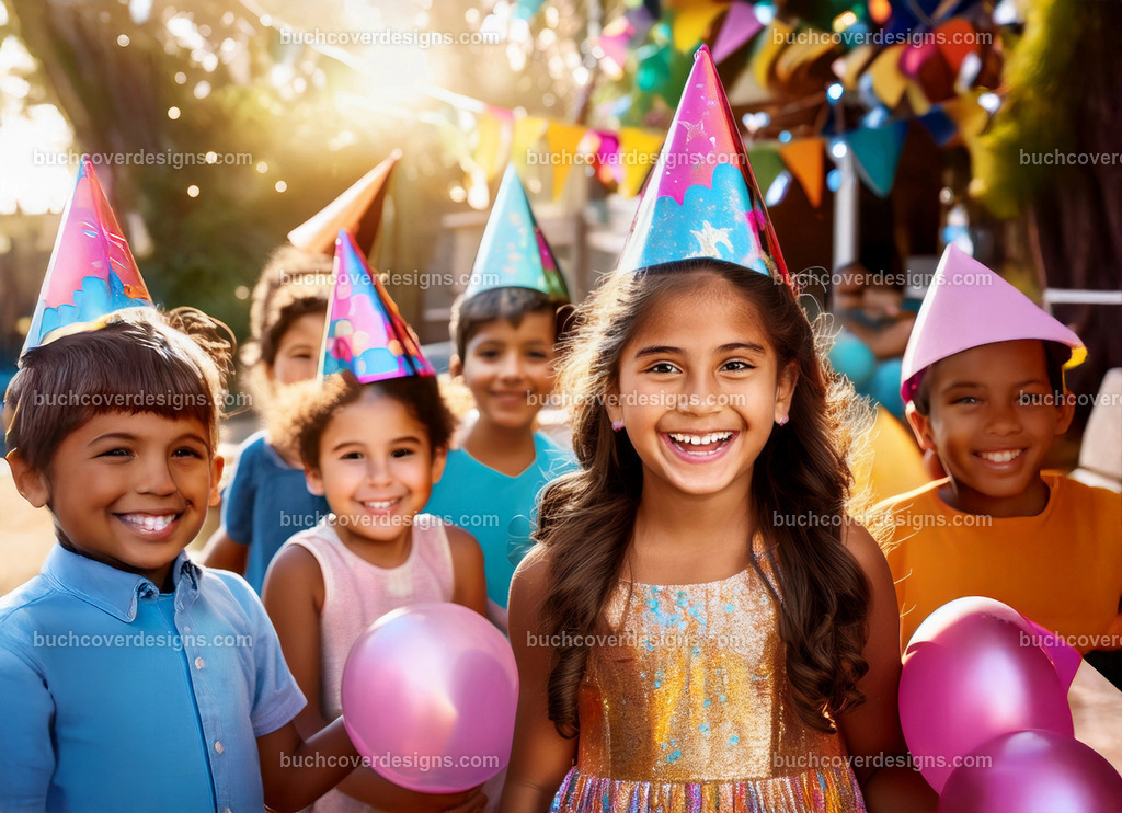 Kinder Geburtstag Party | Entdecken Sie kreative Buch Cover Designs für Self-Publishing-Autoren und Verlage! Unsere maßgeschneiderten Designs ziehen Leser an und bringen Ihre Geschichten visuell zum Leben. Lassen Sie uns Ihr perfektes Cover gestalten!
