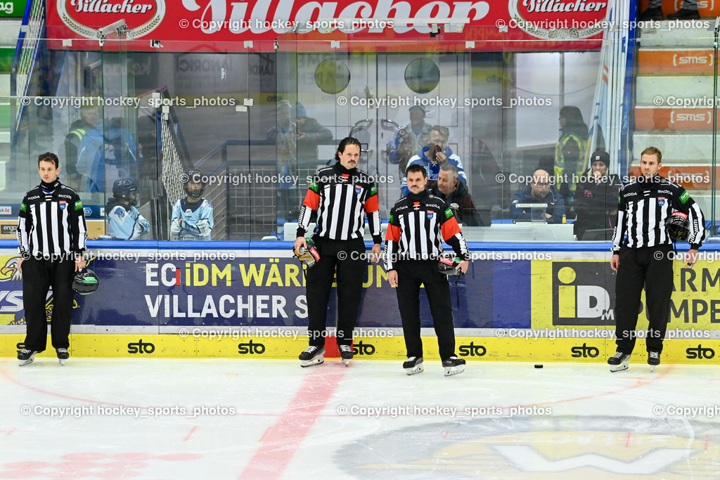 EC IDM WÄRMEPUMPEN VSV vs. HYDRO FEHERVAR AV 19 | BÄRNTHALER CHRISTOPH Referee, SEEWALD ELIAS Referee, ZRNIC MILAN Referee, MIODL MATTEO Referee, EC IDM WÄRMEPUMPEN VSV vs. HYDRO FEHERVAR AV 19, EC IDM WÄRMEPUMPEN VSV vs. HYDRO FEHERVAR AV 19 am 20.11.2024 in Villach (Stadthalle Villach), Austria, (Photo by Bernd Stefan)