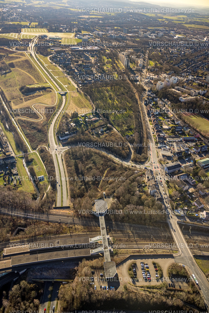 Dortmund230200221 | Luftbild, S-Bahnhof Dorstfeld, Brücke Wittener Straße, Blick zum Wohnhaus Hannibal II und Universität Dortmund, Dorstfeld, Dortmund, Ruhrgebiet, Nordrhein-Westfalen, Deutschland